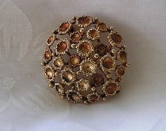 Vintage A*D Amerikaner Double Rolled Gold Brooch / Lace Pin