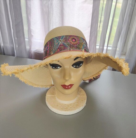 Summer Floppy Straw Hats - Many Styles! Wholesale Women Wide Brim Floppy Brown Straw Summer Hat main image 4