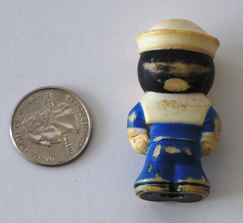 Vintage Cracker Jack Hard Rubber Pencil Topper Vintage Giveaway Cereal Toy Vintage Miniature image 3