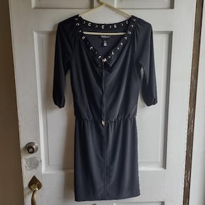 Vintage White House Black Market Mini Dress, Vintage Little Black Dress, Size XXS Party Club Mini Dress, Fun Party Dresses