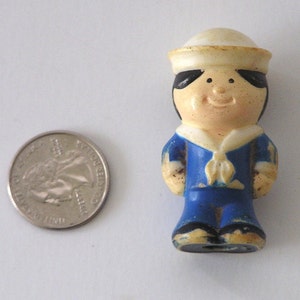 Vintage Cracker Jack Hard Rubber Pencil Topper Vintage Giveaway Cereal Toy Vintage Miniature image 1