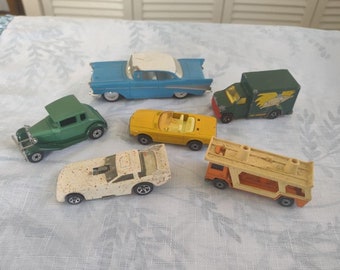 Vintage Diecast DeStash - Hot Wheels Paint Spatter #2 - ERTL #1 Belair ToysRUs Spec. - Matchbox Hello Arnold - Lesney 1973 Mercedes - More