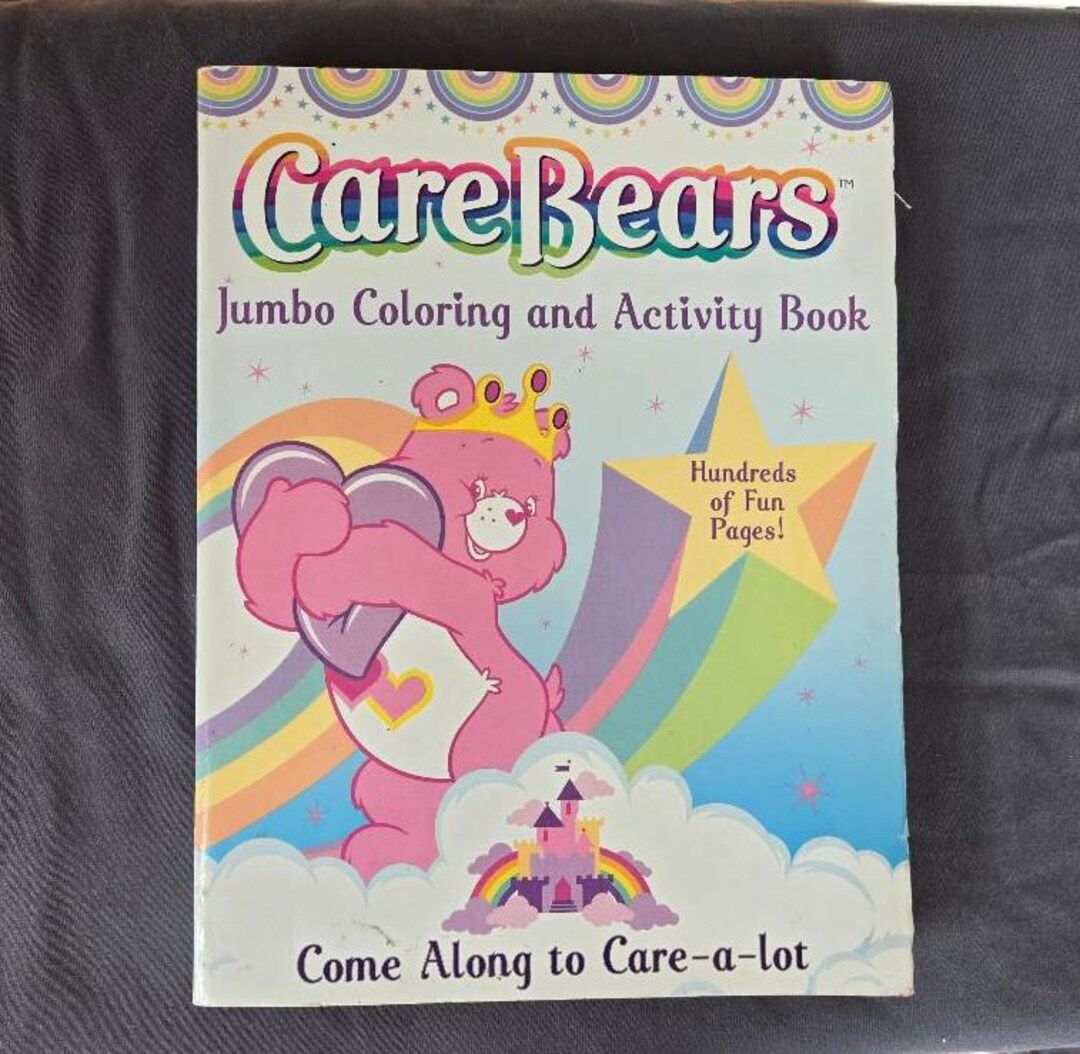 Vintage Care Bears Jumbo Coloring and Activity Book, Come Along to Care ...