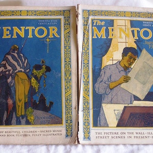 Two Mentor Magazines Dec. 1927 & Jan 1928