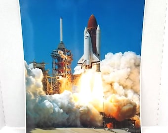Vintage NASA Challenger Lift Off Photo: 1993 Space Shuttle Print (16x20)