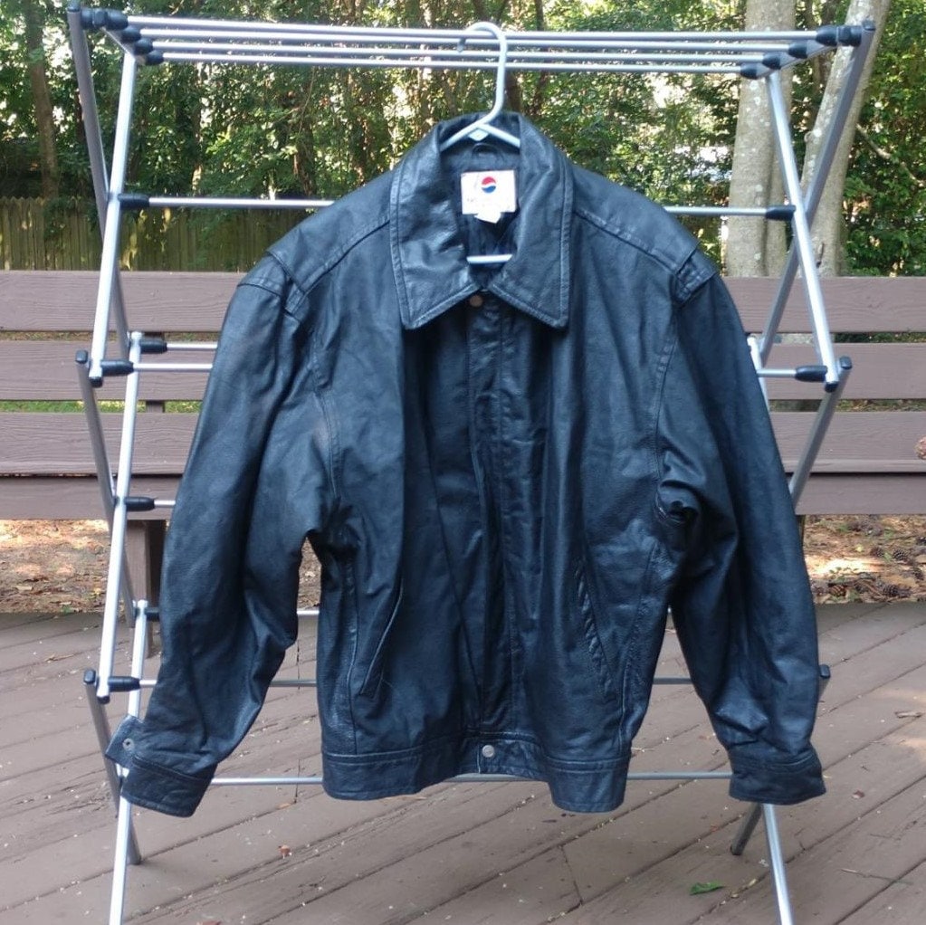Vintage 1990's Pepsi Leather Jacket - Men's Large