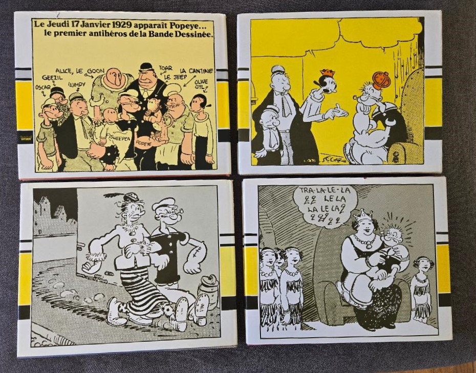 【希少】アンティーク コミック デンマーク版 ポパイ ディズニー ザ ファントム Vintage Popeye Comic Collection: French First Editions, 1933-1937