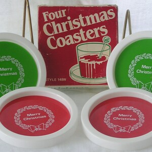 Vintage Christmas Coaster w/ Original Box