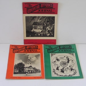 1949 Antiques Journal Trio: October, November, December