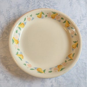 Vintage Harker Cookingware Ceramic Apples & Pears Pie Plate, Country Kitchen Pie Plate, Farmhouse Pie Plate, Vintage Baking Dish