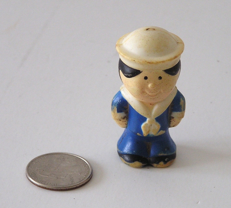 Vintage Cracker Jack Hard Rubber Pencil Topper Vintage Giveaway Cereal Toy Vintage Miniature image 2