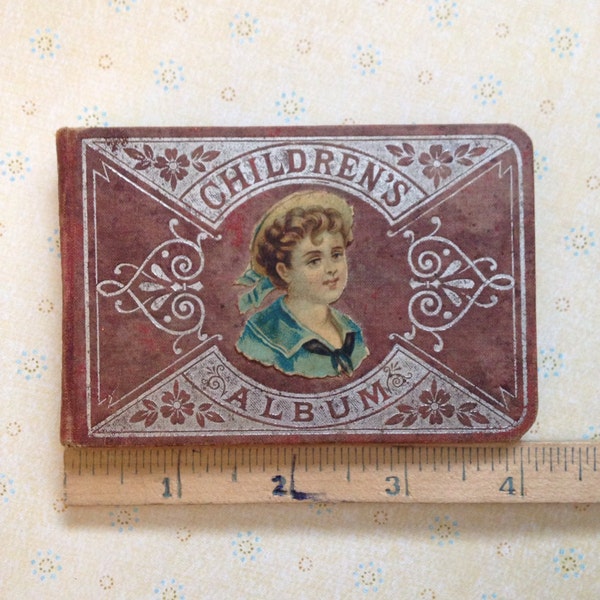 RESERVED Outstanding Antique Children's Album Ephemera