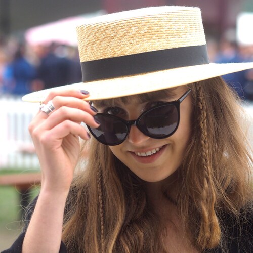 The Gibson Straw Boater Summer Hat in 