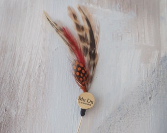 Mandarin Feather Pin