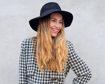 Black Fedora in pure felt