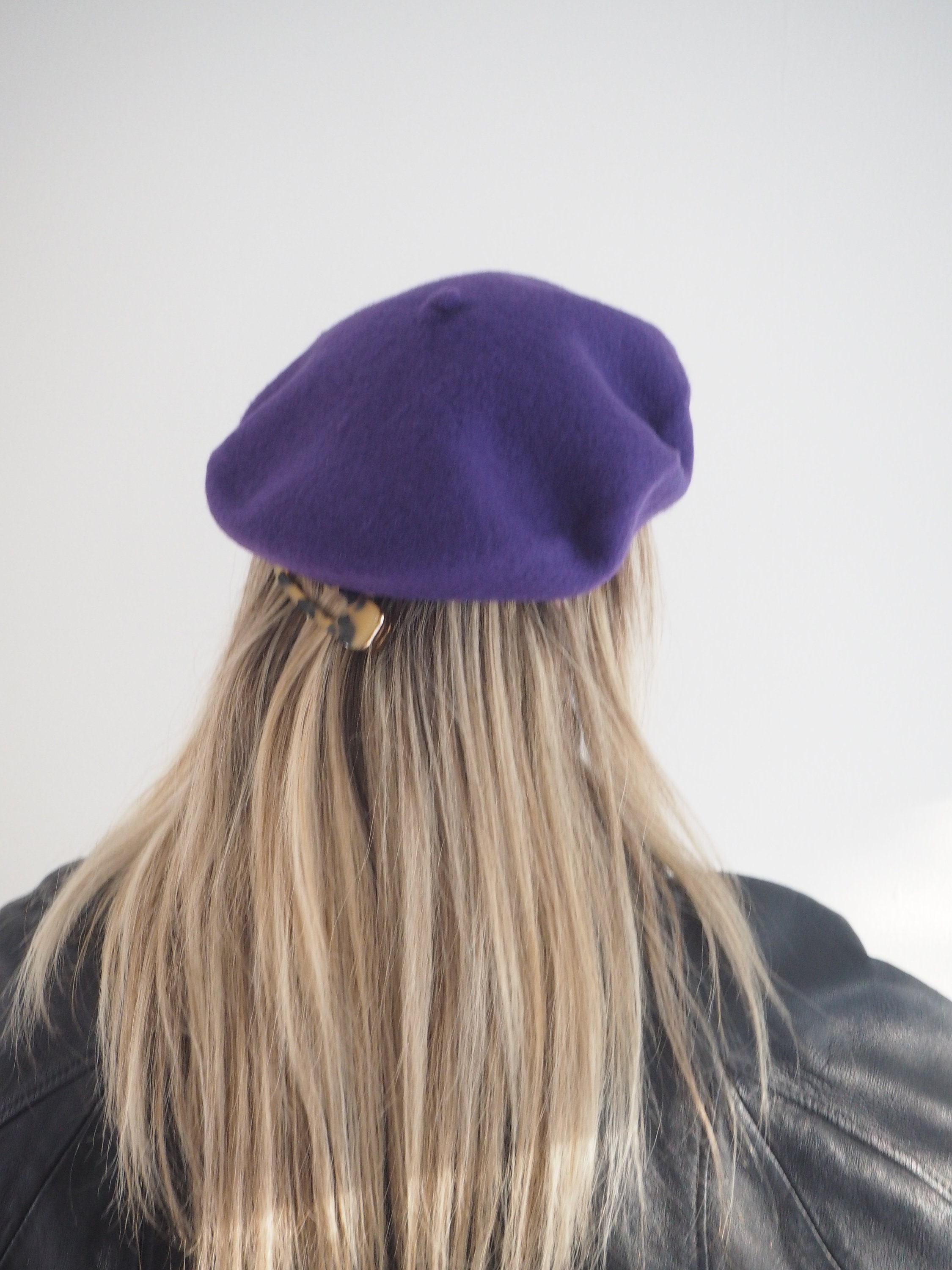 Purple Beret - Etsy