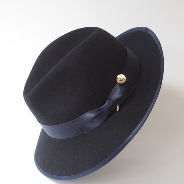 Navy Julia Trilby