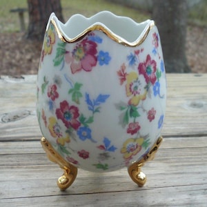 Limoges Egg Vase - Etsy