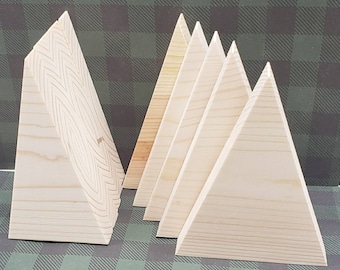 Unfinished Wood Tree Shapes: DIY Christmas Craft Project