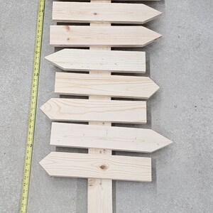 Heavy Duty Wooden Signpost: Freestanding Directional Display - Etsy