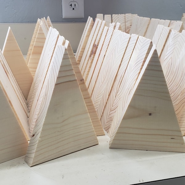20 Unfinished Wood Christmas Trees: 5" DIY Craft Project