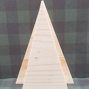 Solid wood trees, Unfinished Wood, Ready to finish, Tree Shapes, Stands alone, Five in tall, Christmas Tree, DIY Christmas Craft Project image 4