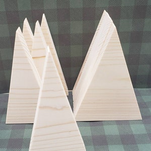 Solid wood trees, Unfinished Wood, Ready to finish, Tree Shapes, Stands alone, Five in tall, Christmas Tree, DIY Christmas Craft Project image 9