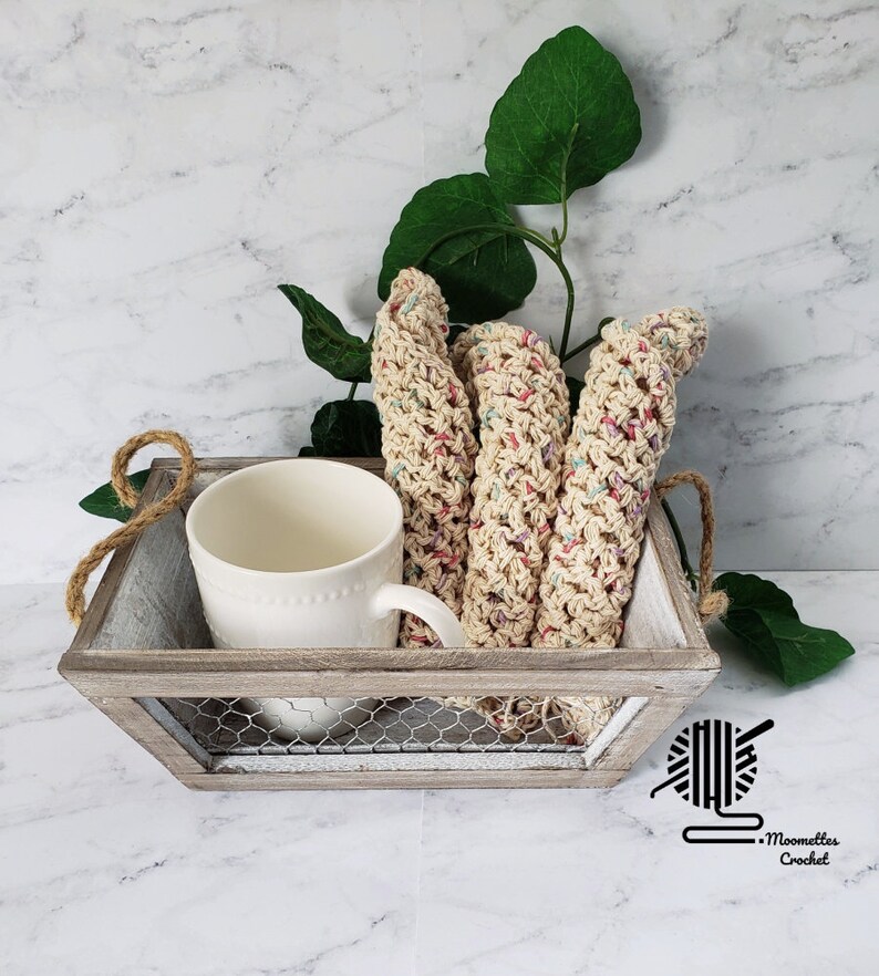 Handmade Dishcloths Organic Cotton Dish Cloths Beige Etsy