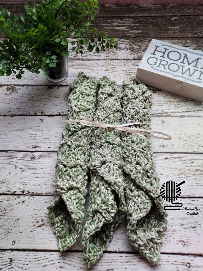 Sage Green Dish Cloths Cotton Dish Rags Farmhouse Kitchen Etsy