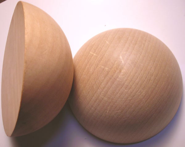 Hollow wooden sphere sale