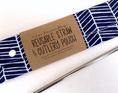 Reusable Straw Pouch, Stainless Steel Straw Case, Waterproof, Eco Friendly, Waste Free