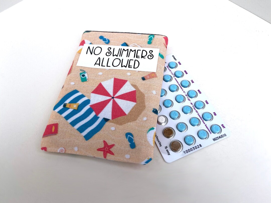 Pill Case Birth Control Pill Sleeve Stop the Swimmers in Etsy