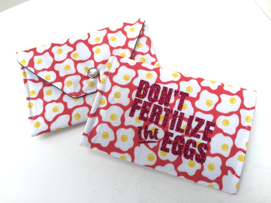Birth Control Case / Pill Cozy Birth Control Pill Pack / ID Wallet Egg