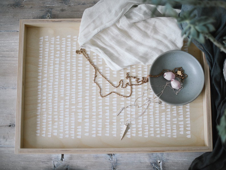 Decorative Tray Modern Home Decor Ottoman Tray Etsy