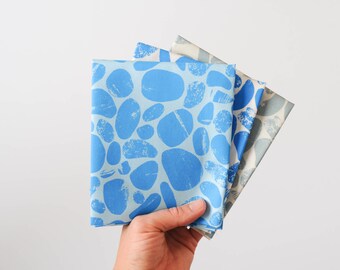 Cuarto de grasa impreso a mano para acolchado y costura, tela serigrafiada en 100% algodón