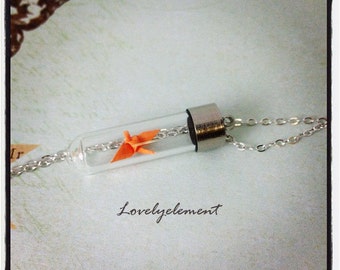 origami crane necklace