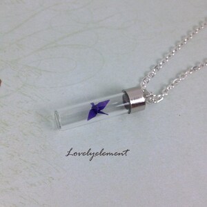 origami crane necklace image 2