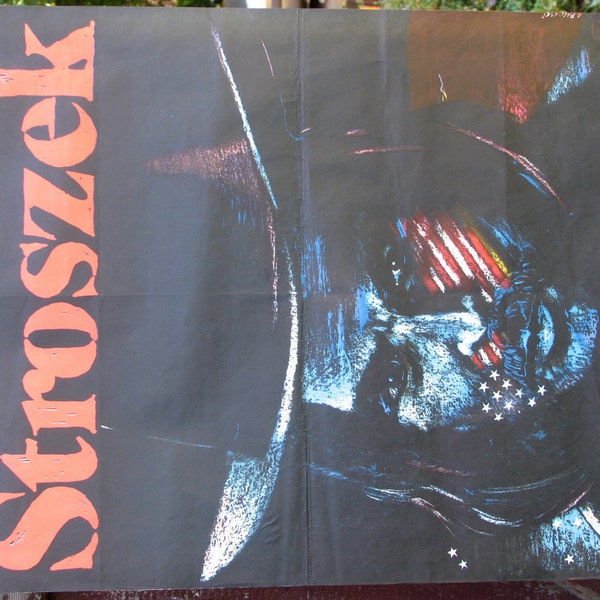 Poster. West Germany (1977s) film – STROSZEK by Werner Herzog (Director). Oryginal (1979s) Polish poster by Andrzej Pagowski. RARE