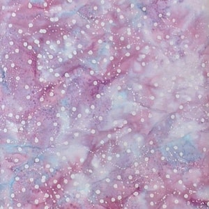 Batik Textiles - 4621 - Periwinkle Fairy Dots - Gardening With Tutu Fabric Blender - Small Spot Firefly Cold Lavender Warm Purple Blue White