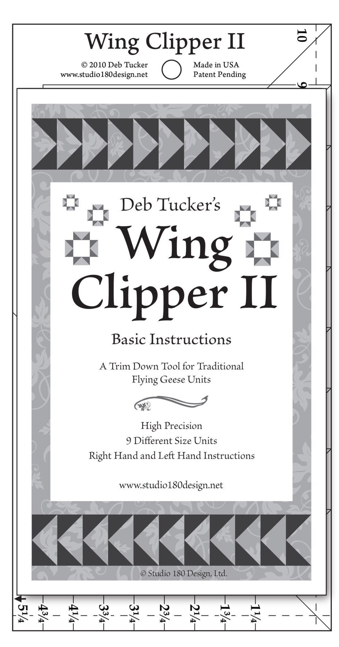WING CLIPPER II Tool Ruler - Deb Tucker - Studio 180 Design - DT08 ...