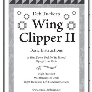 WING CLIPPER II Tool Ruler - Deb Tucker - Studio 180 Design - DT08 ...