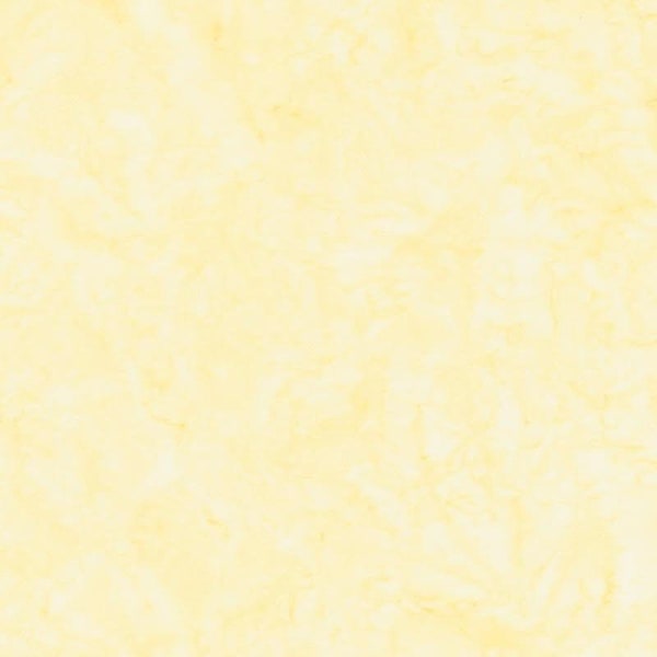 Hoffman California - 1895-510 Plumeria - Soft Butter Yellow - Watercolor Blender Batik Fabric - Winter Spring Summer Warm Easter Pastel Tan