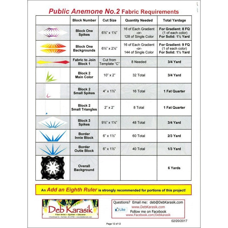 Sewing Fiber Deb Karasik Public Anemone No 2 58 X 58 Foundation Paper Piecing Quilt Pattern Medallion Spike Star Cactus Desert Night Sea Melon Quilting