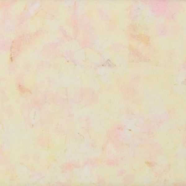Batik Textiles - 4930 - Ivory Pink Watercolor - Blender Fabric - Earth, Wind, & Fire - Soft Warm Background - Tinge of Pink, Yellow