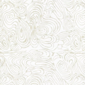 Island Batik - IB Moo Milk - Neutrals - Swirling Feather Blender Swirl Tonal White Ivory Tan Beige Gray Khaki Brown Topography Water Oil