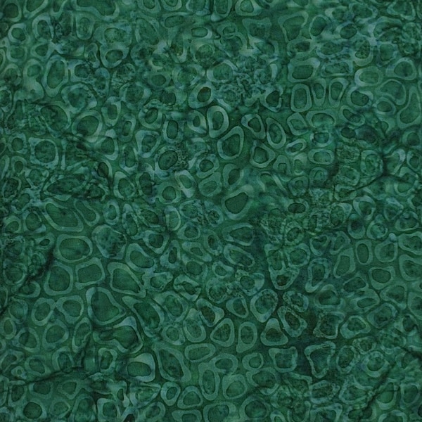 Batik Textiles - 4960 - Hunter Green Stones - Indian Summer Fabric Blender - Kokopelli Southwest Desert Rocks Blue Sage Forest Pine Water