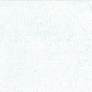 May include: White background with a pattern of small, light blue dots scattered across the surface. The dots vary in size and density, creating a textured appearance. The overall effect is a subtle, speckled design.