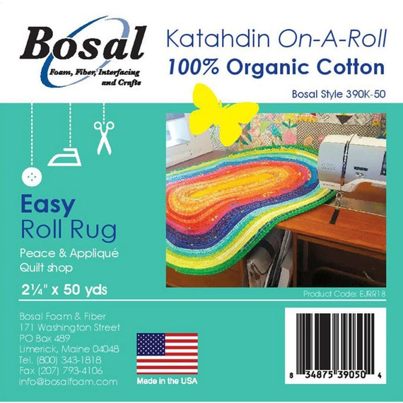 Bosal Katahdin On-A-Roll Organic Cotton Batting 2-1/4 inches by 50 Yards
