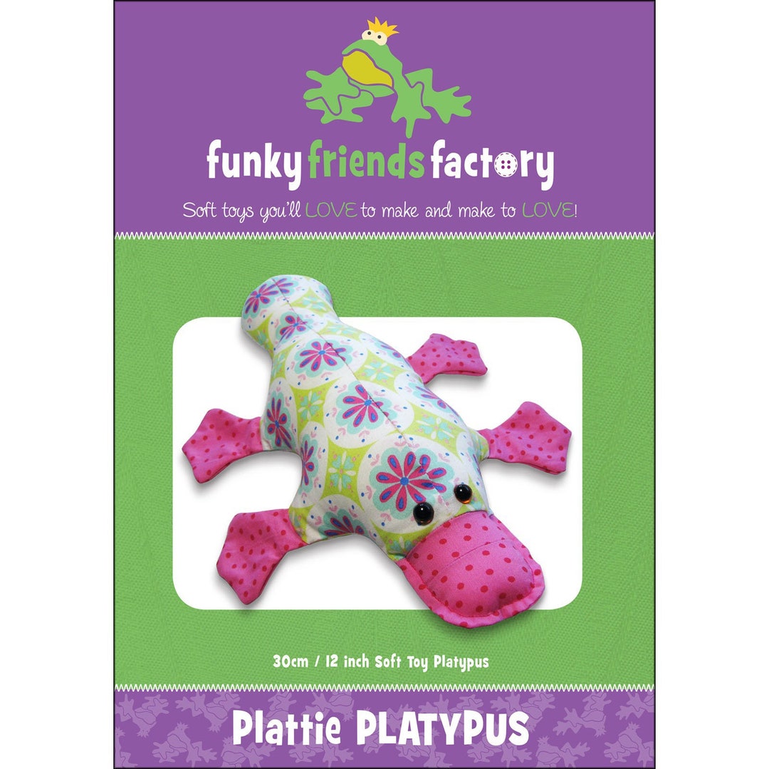 PLATTIE PLATYPUS - Stuffed Animal Toy Sewing Pattern - Pauline Mcarthur ...