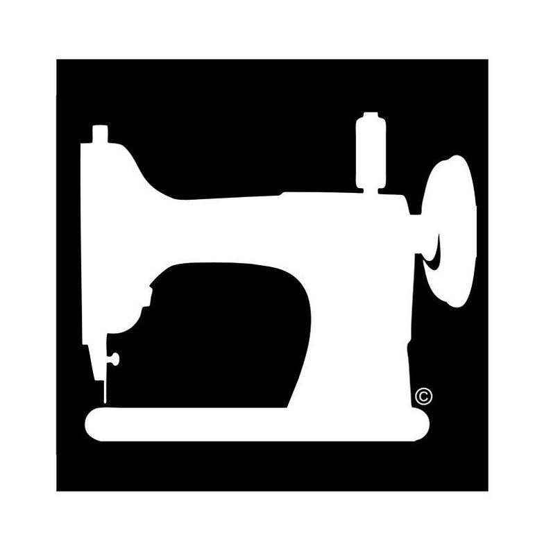 VINTAGE SEWING MACHINE Decal Vinyl Window Sticker 102 Etsy